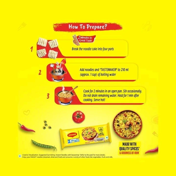 Maggie Maggi Masala - 2 Minutes Instant Noodles Made With Quality Spices - 280 g