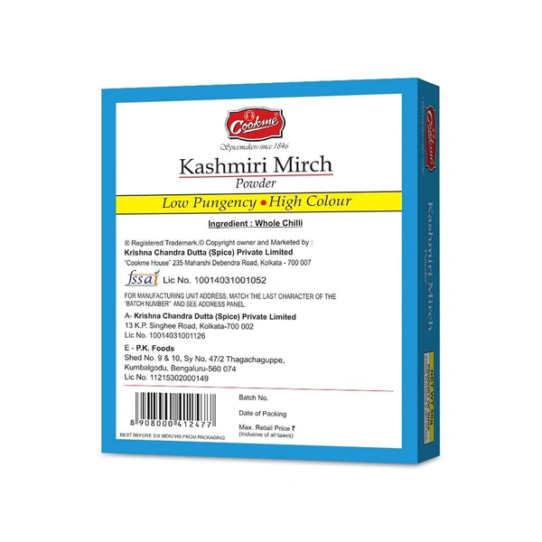 COOKME Cookme Kashmiri Chilli Powder - 50g
