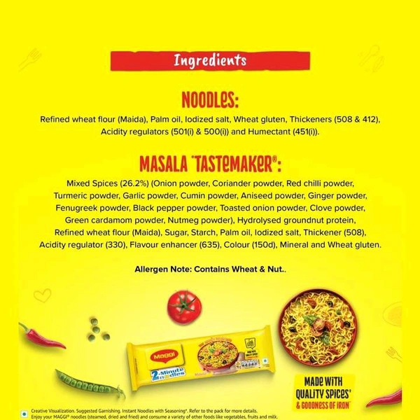 Maggie Maggi Masala 2 Minutes Instant Noodles Made With Quality Spices - 560 g