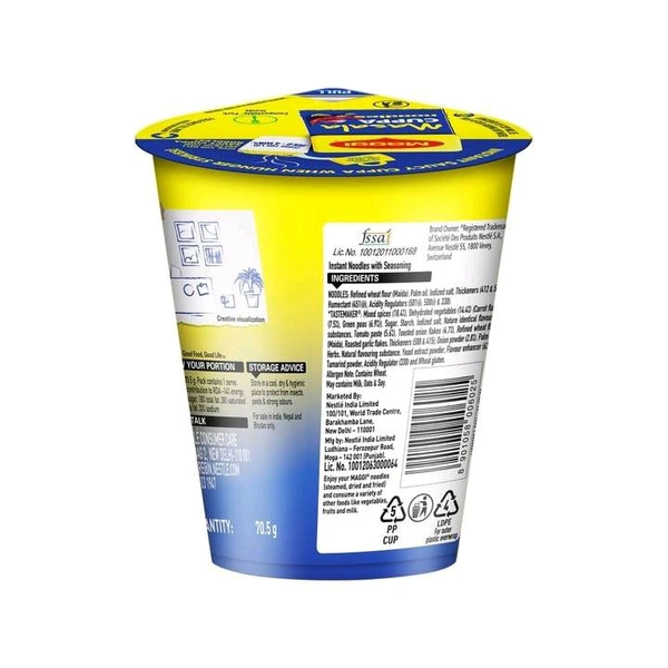 Maggie Maggi Cuppa Masala Cup Noodles - 70.5 g
