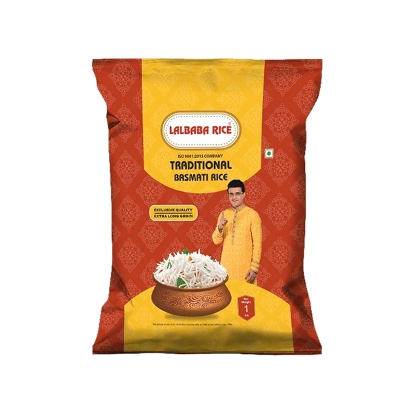 Lalbaba Traditional Basmati Rice (Extra Long Grain) - 1 kg