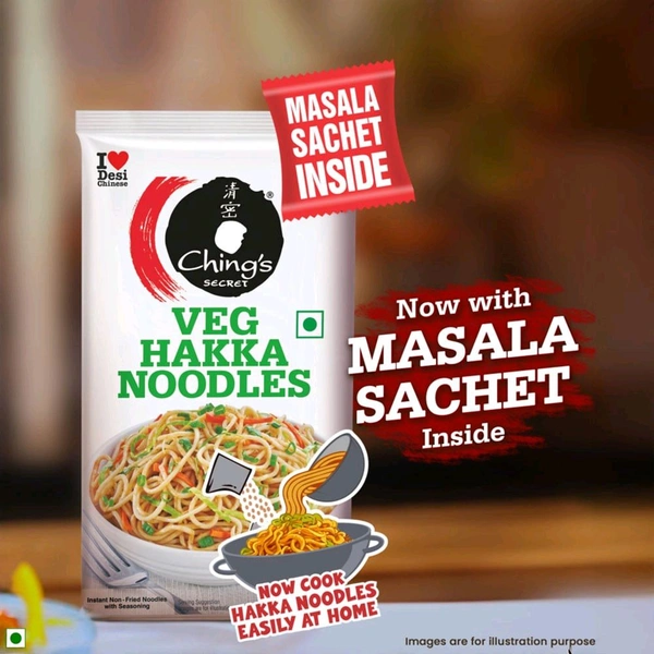 Ching's Secret Veg Hakka Noodles with Masala - 140g