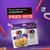 Ching's Secret Schezwan Fried Rice Masala Instant Mix - 5 Single Use Pouches - 5 x 20 g