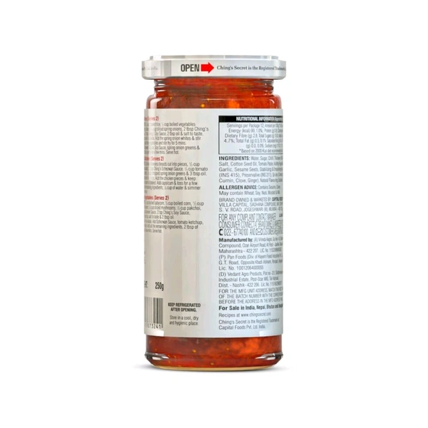 Ching's Secret Schezwan Stir Fry Cooking Sauce - 250g