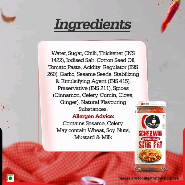 Ching's Secret Schezwan Stir Fry Cooking Sauce - 250g