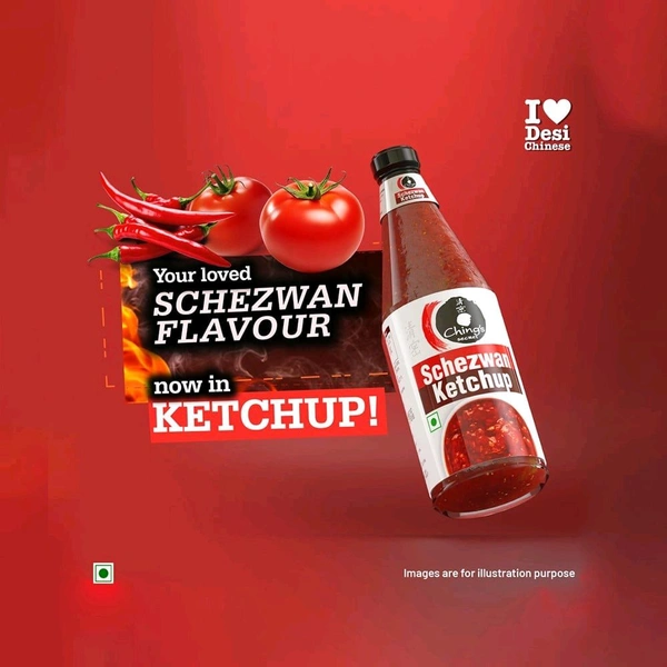 Ching's Secret Schezwan & Tomato Sauce Ketchup - 485g