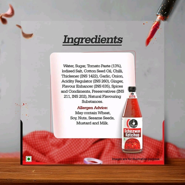 Ching's Secret Schezwan & Tomato Sauce Ketchup - 485g