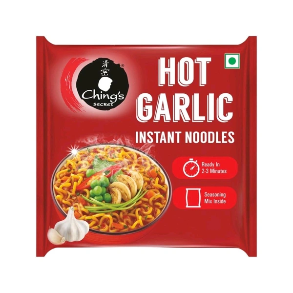 Ching's Secret Hot Garlic Flavoured Instant Noodles - 240g