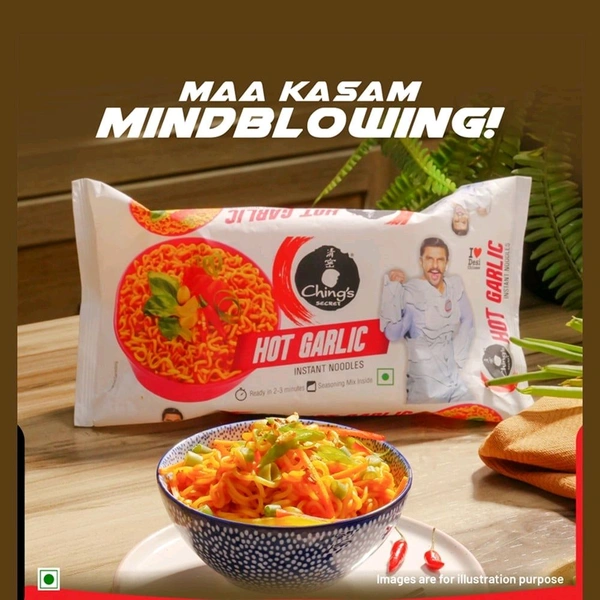 Ching's Secret Hot Garlic Flavoured Instant Noodles - 240g