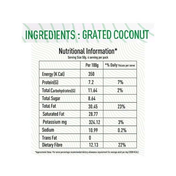 Wow! Coco Fresh Grated Coconut - 200g