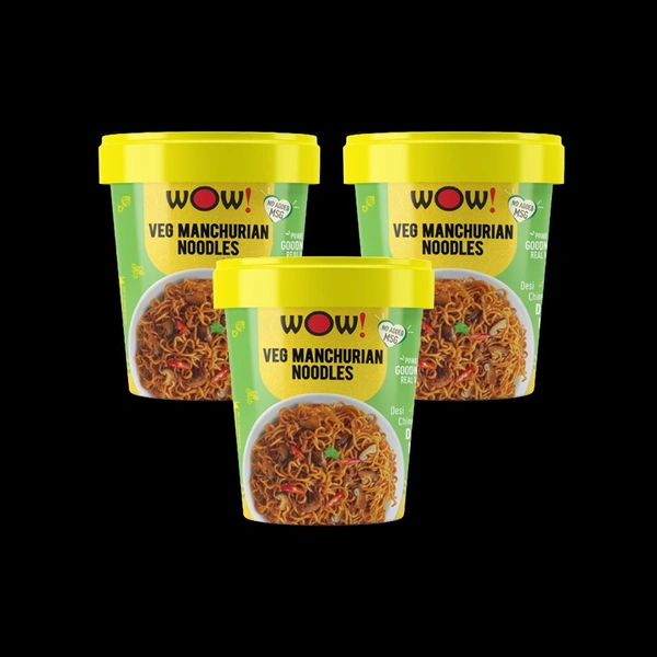 Wow! Veg Manchurian Cup Noodles - Pack of 3
- 3 x 90 g