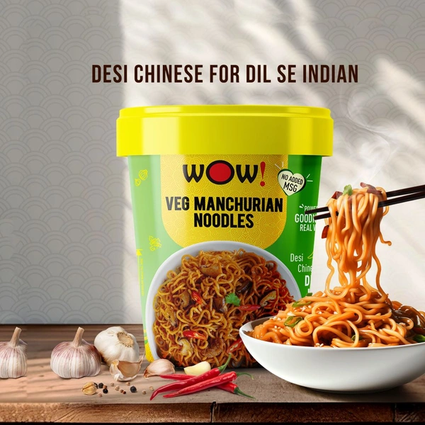 Wow! Veg Manchurian Cup Noodles - Pack of 3
- 3 x 90 g