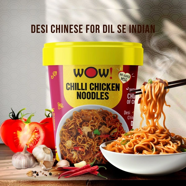 Wow! Chilli Chicken Cup Noodles - 90g