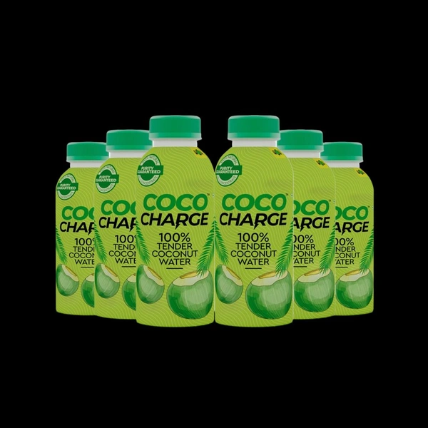 Wow! Coco Charge 100% Tender Coconut Water - 6 x 200 ml