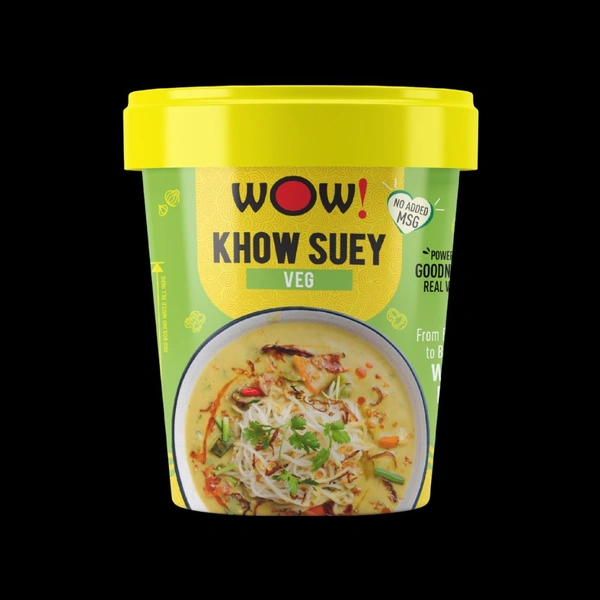 Wow! Khow Suey Veg Cup Noodles - Pack of 2 - 2 x 75 g