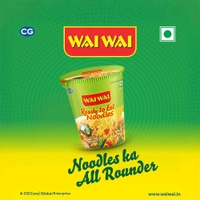 Wai Wai Ready To Eat Cup Noodles - Pack of 3 - 3 x 75 g
