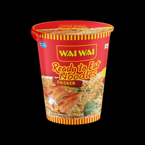 Wai Wai Ready To Eat Chicken Cup Noodles - 75g