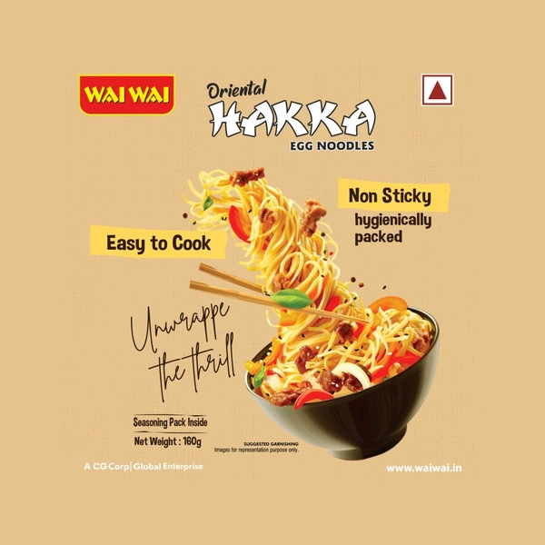Wai Wai Chinese Hakka Egg Noodles - 160g