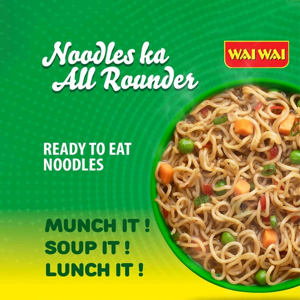 Wai Wai Ready To Eat Chicken Flavoured Noodles - 6 Pieces