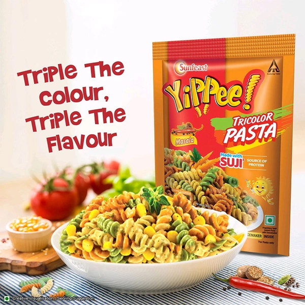 Yippee Tricolor Masala Instant Pasta - 70g