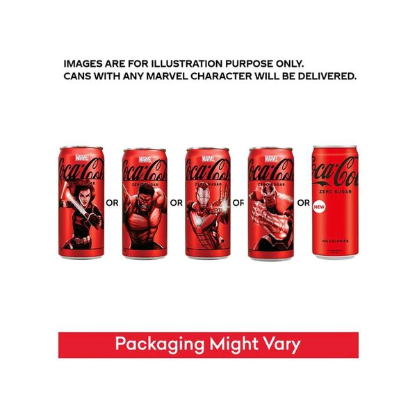Coca-Cola Zero Sugar Soft Drink Can - 300 ml