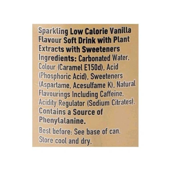 Coca-Cola Vanilla Soft Drink (Zero Sugar) - 330 ml