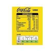 Coca-Cola Lemon Soft Drink (Zero Sugar) 330 ml - 330 ml