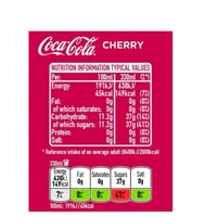 Coca-Cola Cherry Flavoured Soft Drink - 330 ml