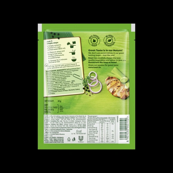 Knorr Classic Chicken Delite Soup with No Added Preservatives - 42g