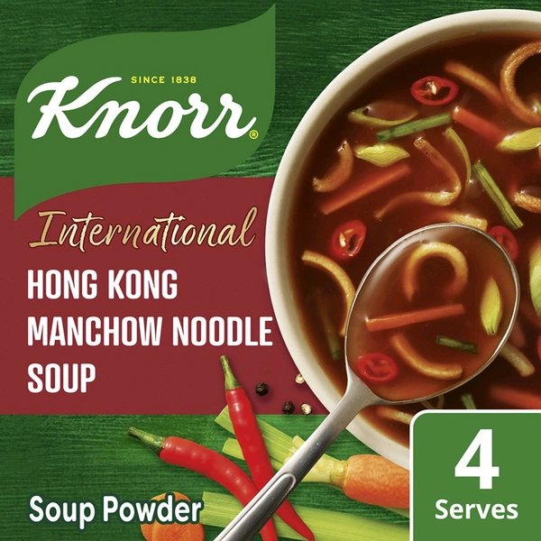 Knorr International Hong Kong Manchow Noodle Soup with No Added Preservatives - 44g