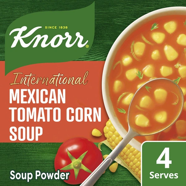 Knorr International Mexican Tomato Corn Soup with No Added Preservatives - 50g