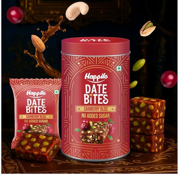 Happilo Premium Cranberry Date Bites - 200 g
