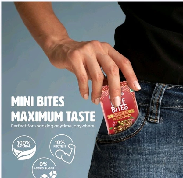 Happilo Premium Cranberry Date Bites - 200 g