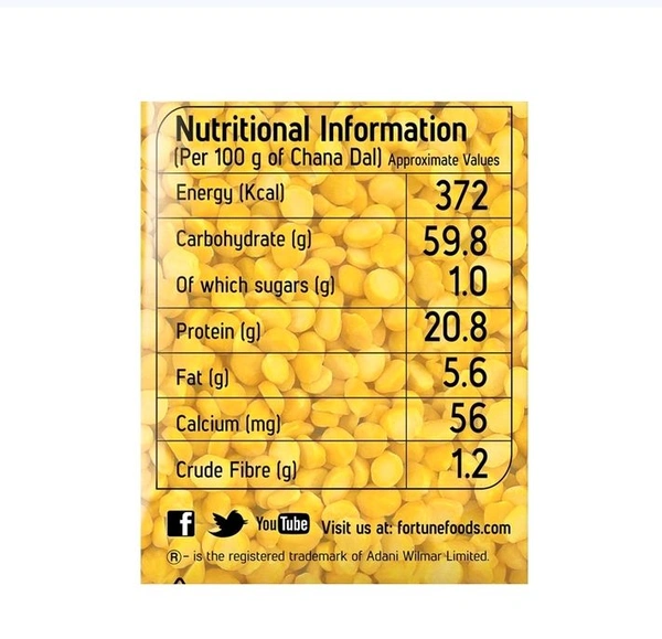 Fortune Chana Dal Unpolished - 500 g