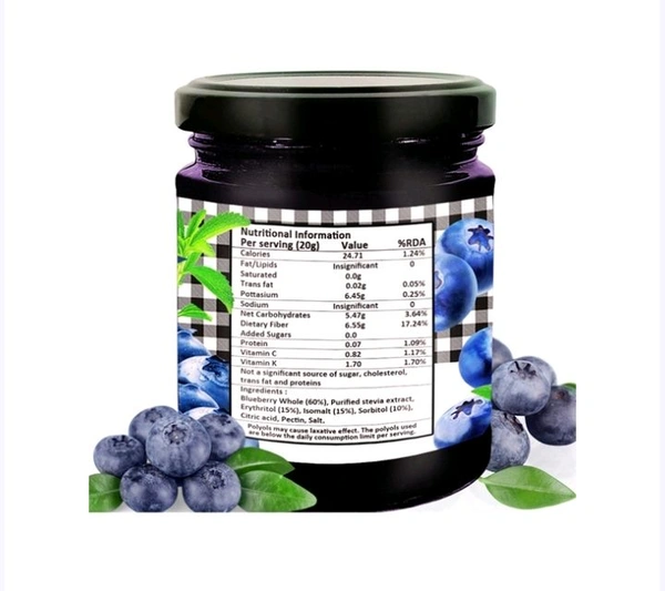 Vistevia Diabetic Friendly Blueberry Jam - 220 g