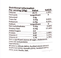 Vistevia Diabetic Friendly Blueberry Jam - 220 g