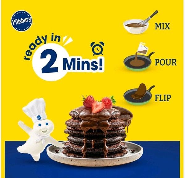 Pillsbury Chocolate Flavour
Pancake Mix - 180 g