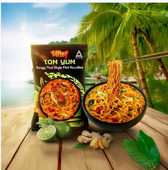 Yippee Tom Yum Thai Noodles Tangy & Zesty Delight