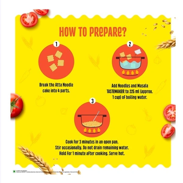 Maggi Nutrilicious Tangy Tomato Veg Atta Noodles - 2×73.5 g