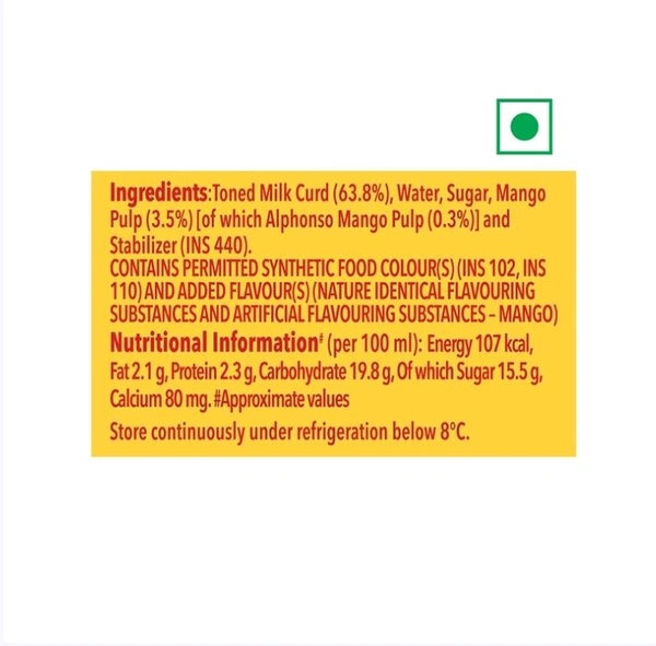 Aashirvaad Svasti Mango Lassi - 130 ml