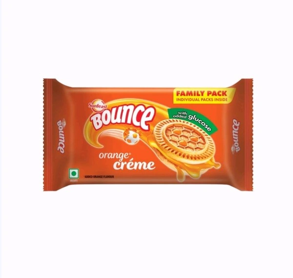 Sunfeast Bounce Orange Cream Biscuits - 348 g