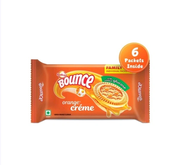 Sunfeast Bounce Orange Cream Biscuits - 348 g