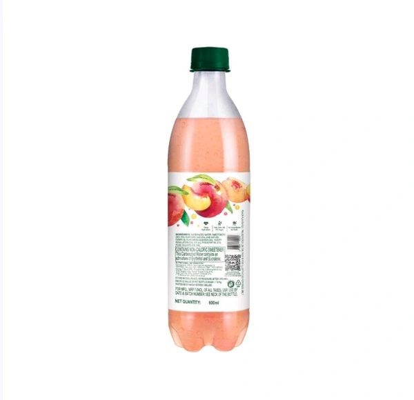 Paper Boat Zero Sugar Peach Sparkling Drink - 600 ml