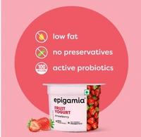 Epigamia Strawberry Fruit Flavoured Yogurt - 75 g
