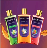 Santoor Sandalwood & Gardenia Shower Gel - 250 ml