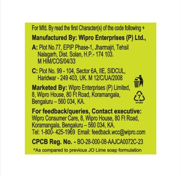 Jo Lime Sparkling Fresh Soap - 5×100 g