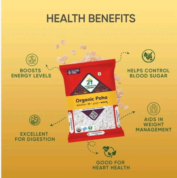 24 Mantra Organic White Poha - 500 g