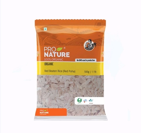 Pro Nature Red Organic Red Poha - 500 g