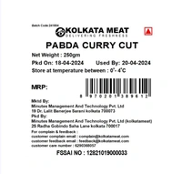Kolkata Meat Curry Cut Pabda Fish - 250 g (5-7 pcs)