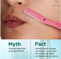Azah Reusable Face Razor for Women with German Blade - 3 pcs